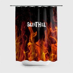 Шторка для душа Silent hill огонь, цвет: 3D-принт