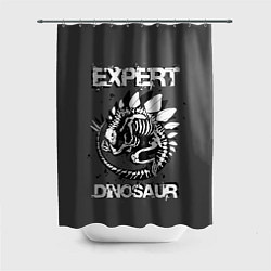 Шторка для душа Dinosaur expert, цвет: 3D-принт