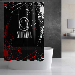 Шторка для душа Nirvana брызги красок, цвет: 3D-принт — фото 2