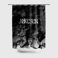 Шторка для душа Maneskin black graphite, цвет: 3D-принт