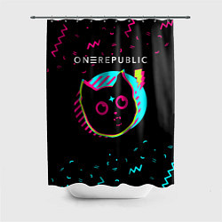 Шторка для душа OneRepublic - rock star cat, цвет: 3D-принт