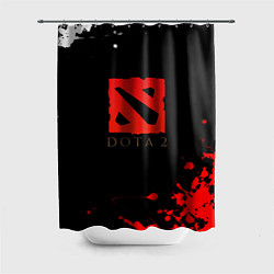 Шторка для душа Dota 2 краски текстура, цвет: 3D-принт