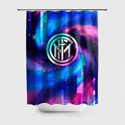 Шторка для душа Inter неоновый космос, цвет: 3D-принт