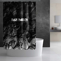 Шторка для душа Iron Maiden black graphite, цвет: 3D-принт — фото 2