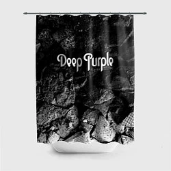 Шторка для душа Deep Purple black graphite, цвет: 3D-принт