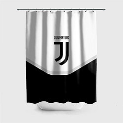 Шторка для душа Juventus black geometry sport, цвет: 3D-принт