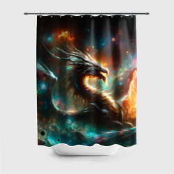 Шторка для душа The incredible space dragon, цвет: 3D-принт