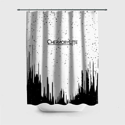 Шторка для душа Чернобыль лайт текстура геймер, цвет: 3D-принт