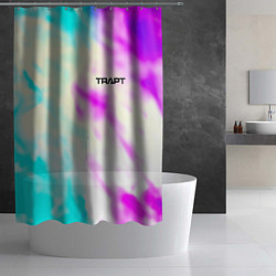 Шторка для душа Trapt текстура градиент неоновые краски, цвет: 3D-принт — фото 2