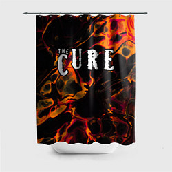 Шторка для душа The Cure red lava, цвет: 3D-принт