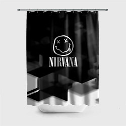 Шторка для душа Nirvana текстура рок, цвет: 3D-принт