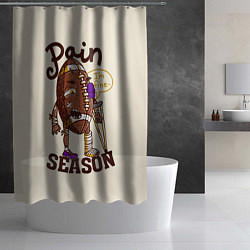 Шторка для душа Сезон боли, цвет: 3D-принт — фото 2