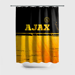 Шторка для душа Ajax - gold gradient посередине, цвет: 3D-принт