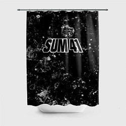 Шторка для душа Sum41 black ice, цвет: 3D-принт