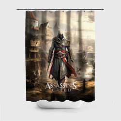 Шторка для душа Assassins creed старый город, цвет: 3D-принт