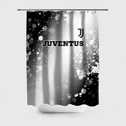 Шторка для душа Juventus sport на светлом фоне посередине, цвет: 3D-принт