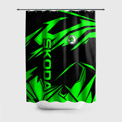 Шторка для душа Skoda - green uniform, цвет: 3D-принт