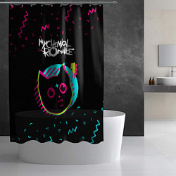 Шторка для душа My Chemical Romance - rock star cat, цвет: 3D-принт — фото 2