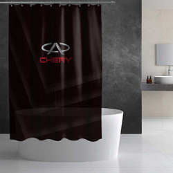 Шторка для душа Cherry - logo, цвет: 3D-принт — фото 2