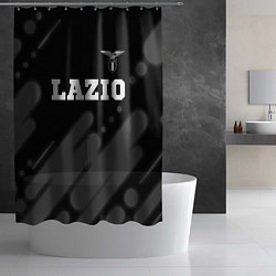 Шторка для душа Lazio sport на темном фоне посередине, цвет: 3D-принт — фото 2