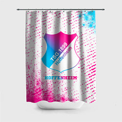 Шторка для душа Hoffenheim neon gradient style, цвет: 3D-принт