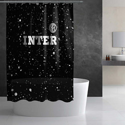 Шторка для душа Inter sport на темном фоне посередине, цвет: 3D-принт — фото 2
