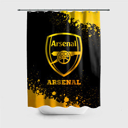 Шторка для душа Arsenal - gold gradient, цвет: 3D-принт