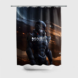 Шторка для душа Mass Effect game space, цвет: 3D-принт