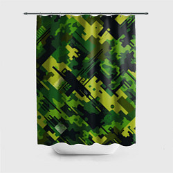 Шторка для душа Camouflage - pattern ai art, цвет: 3D-принт