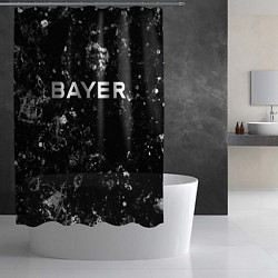 Шторка для душа Bayer 04 black ice, цвет: 3D-принт — фото 2