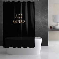 Шторка для душа Age of Empires logo, цвет: 3D-принт — фото 2