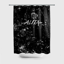 Шторка для душа Alita black ice, цвет: 3D-принт
