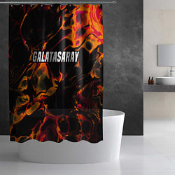 Шторка для душа Galatasaray red lava, цвет: 3D-принт — фото 2
