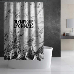 Шторка для душа Lyon white graphite, цвет: 3D-принт — фото 2