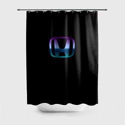 Шторка для душа Honda neon logo, цвет: 3D-принт