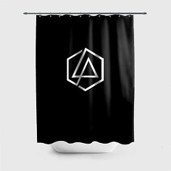 Шторка для душа Linkin park logo white, цвет: 3D-принт