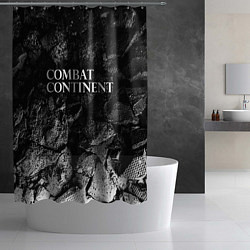 Шторка для душа Combat Continent black graphite, цвет: 3D-принт — фото 2