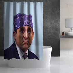 Шторка для душа Prison mike офис, цвет: 3D-принт — фото 2