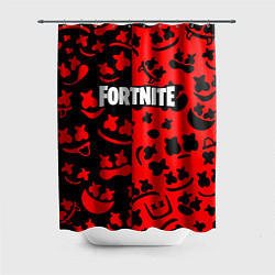 Шторка для душа Fortnite x Marshmello pattern, цвет: 3D-принт