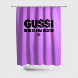 Шторка для душа Гусси сиреневый - сексуальность, цвет: 3D-принт