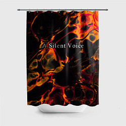 Шторка для душа A Silent Voice red lava, цвет: 3D-принт
