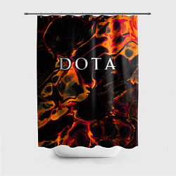 Шторка для душа Dota red lava, цвет: 3D-принт