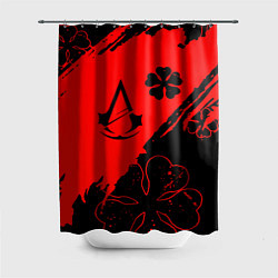 Шторка для душа Assassins Creed logo clewer, цвет: 3D-принт