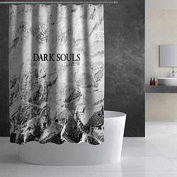 Шторка для душа Dark Souls white graphite, цвет: 3D-принт — фото 2