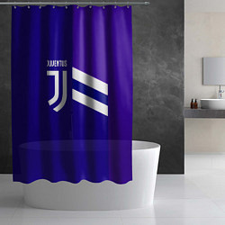 Шторка для душа Juventus sport geometry line, цвет: 3D-принт — фото 2