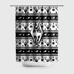 Шторка для душа The Elder Scrolls winter deer pattern, цвет: 3D-принт