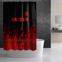 Шторка для душа Bayern - red gradient посередине, цвет: 3D-принт — фото 2
