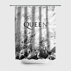 Шторка для душа Queen white graphite, цвет: 3D-принт