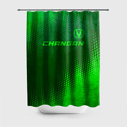 Шторка для душа Changan - green gradient посередине, цвет: 3D-принт