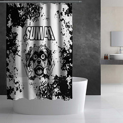 Шторка для душа Sum41 - рок пес, цвет: 3D-принт — фото 2